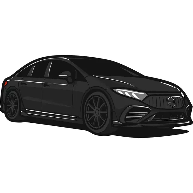 ein schwarzes luxusauto von mercedes benz